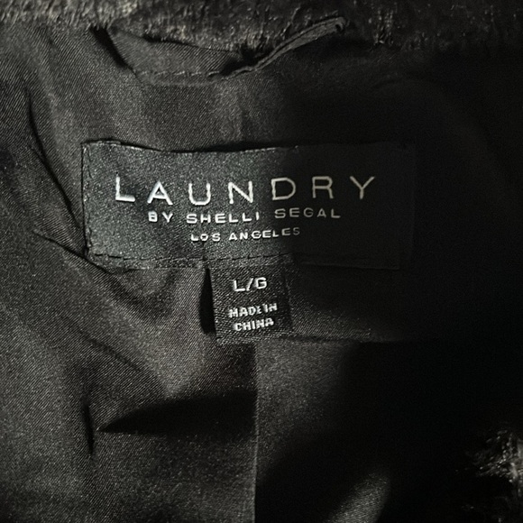 Laundry Faux Fur Shrug women’s L - Picture 5 of 6